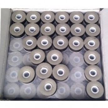 Нижняя нить AURORA Bobbins № 75D/2, 120 м x 144 штук, черная.